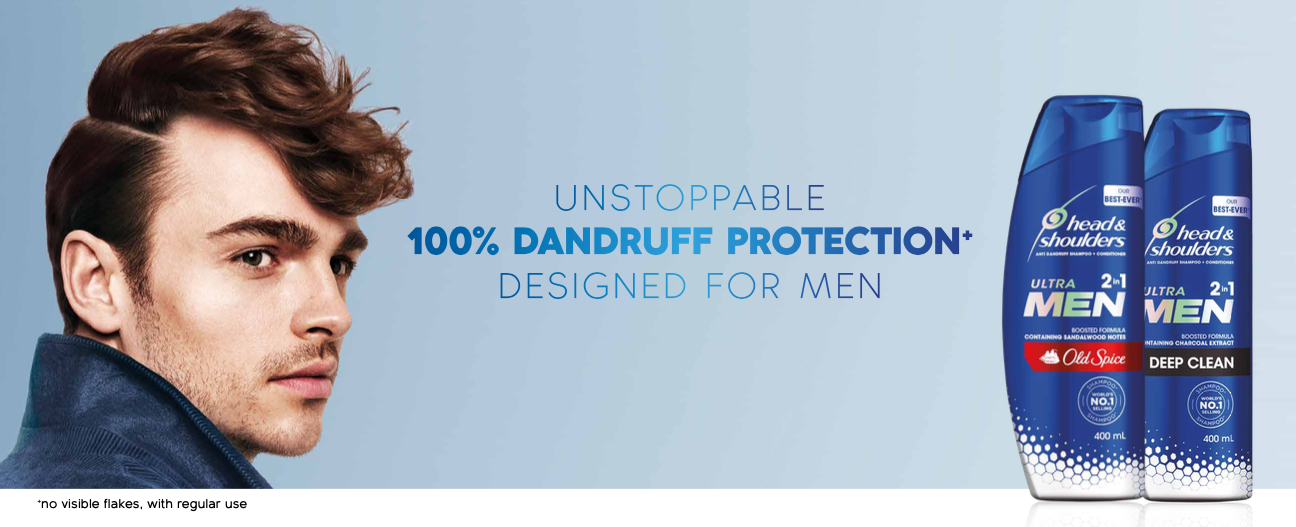 Buy Head & Shoulders Ultramen 2 in 1 Deep Clean Anti Dandruff Shampoo & Conditioner 400ml Online